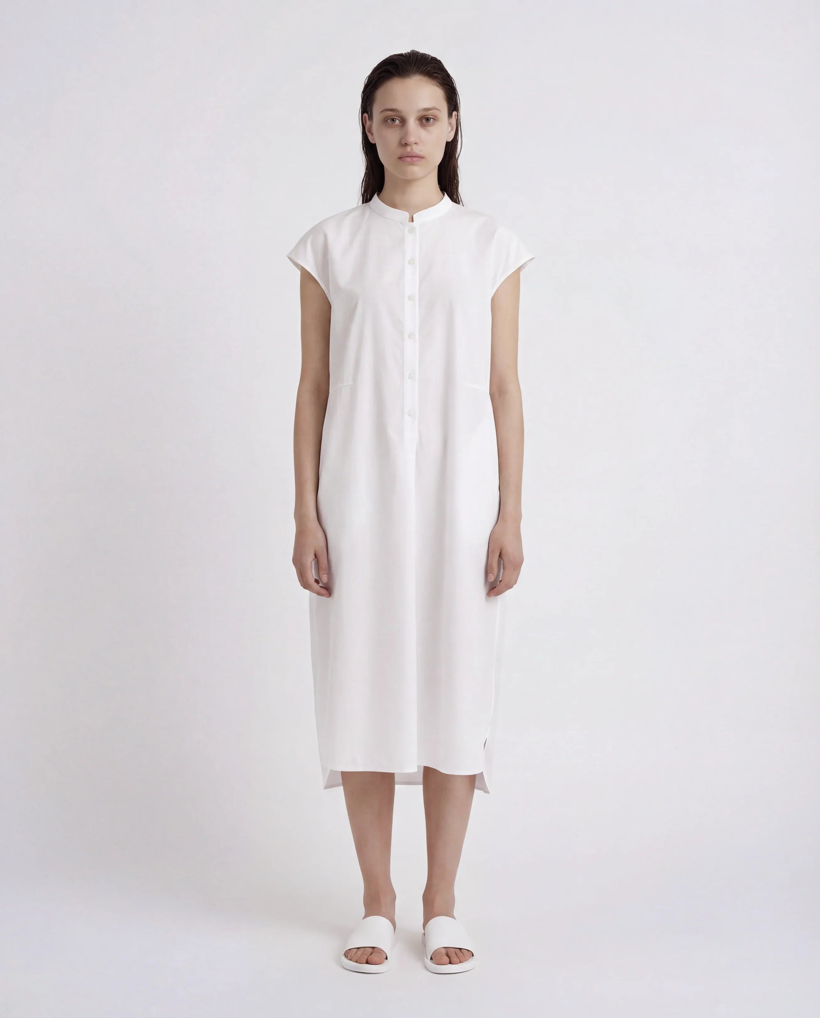Band Collar Dress